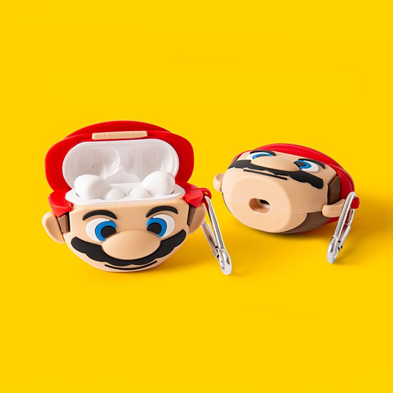 Vỏ Bảo Vệ Hộp Sạc Tai nghe không dây Edifier Fitpods Bằng Silicon Mềm Họa Tiết Hoạt Hình 3D Dễ Thương