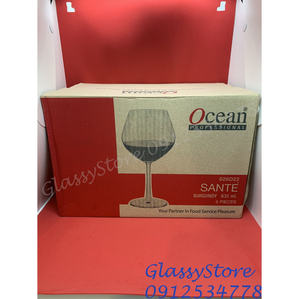 Ly  rượu vang thủy tinh Ocean Santé Burgundy- 635ml - 1026D22