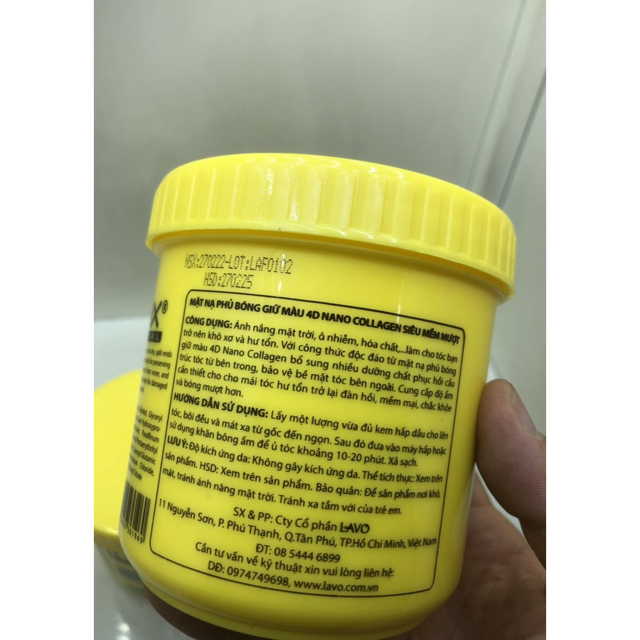 Kem xả tóc Lavox giữ màu tóc nhuộm chuyên ủ hoặc xả tại nhà tặng bao trùm đầu 500ml