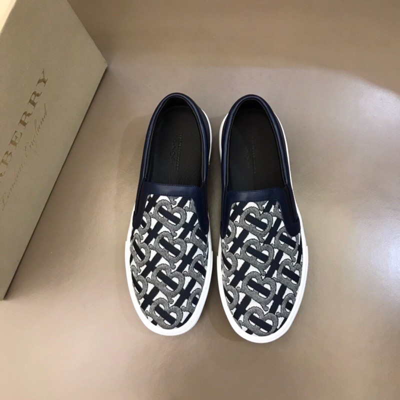 Giày lười nam thương hiệu Burberry da thật cao cấp hoạ tiết cá tính và phong cách