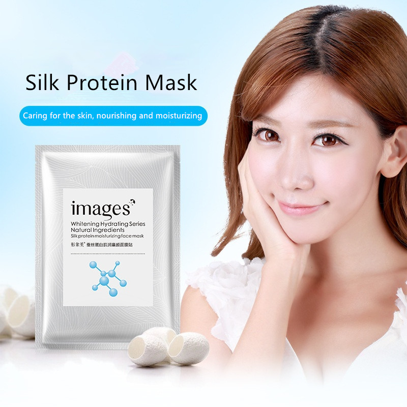 Mặt nạ lụa dưỡng ẩm làm trắng da chiết xuất Protein Image