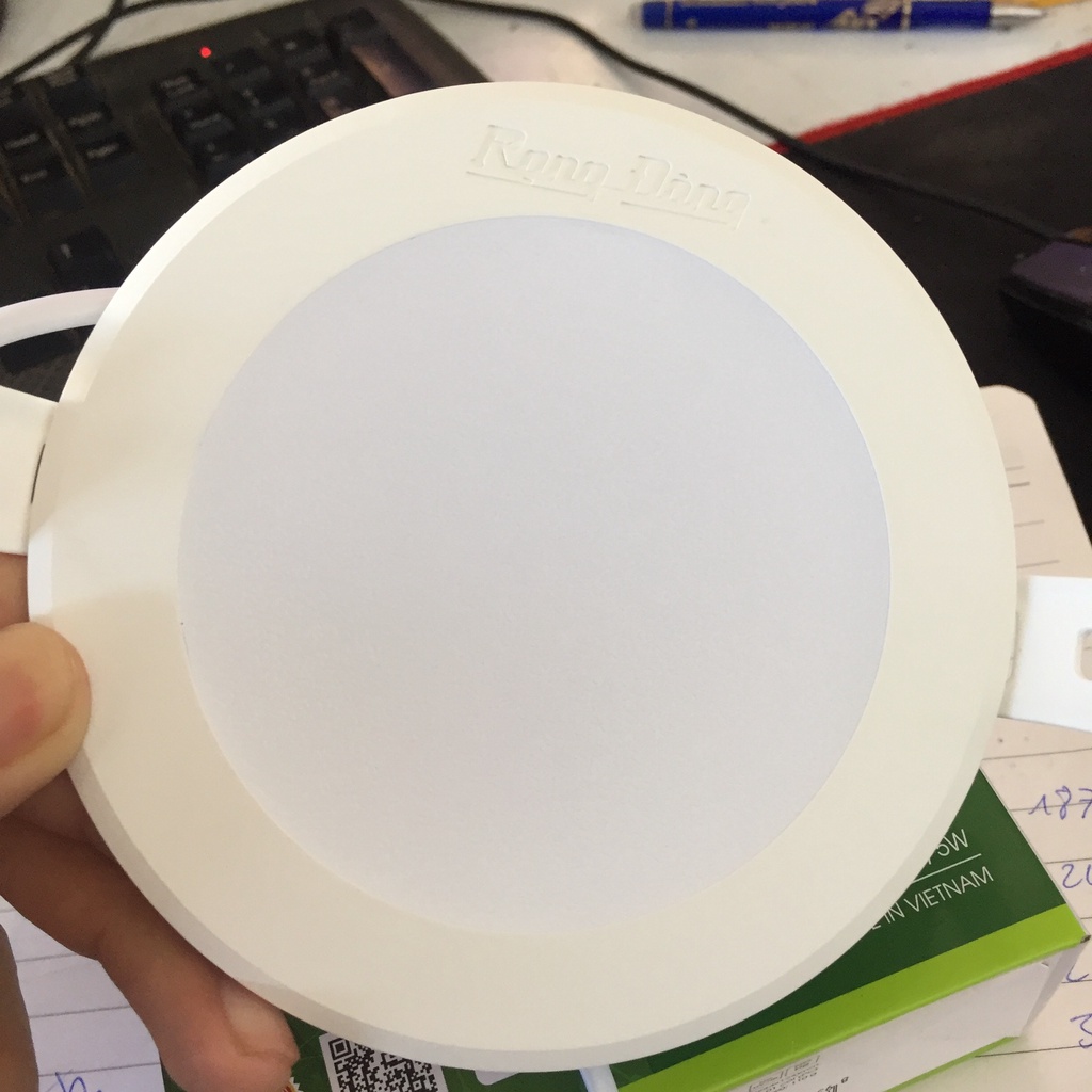 Đèn Downlight, đèn âm trần, đèn mắt trâu 5W AT06.V2 Rạng đông chính hãng, ánh sáng trắng