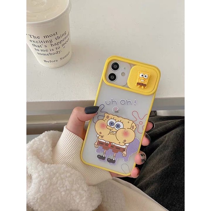 Ốp Điện Thoại Hình SpongeBob Dễ Thương Cho iPhone 11Pro 11ProMax 12 12Pro 12ProMax 13 13Pro 13ProMax 14Pro 14ProMax