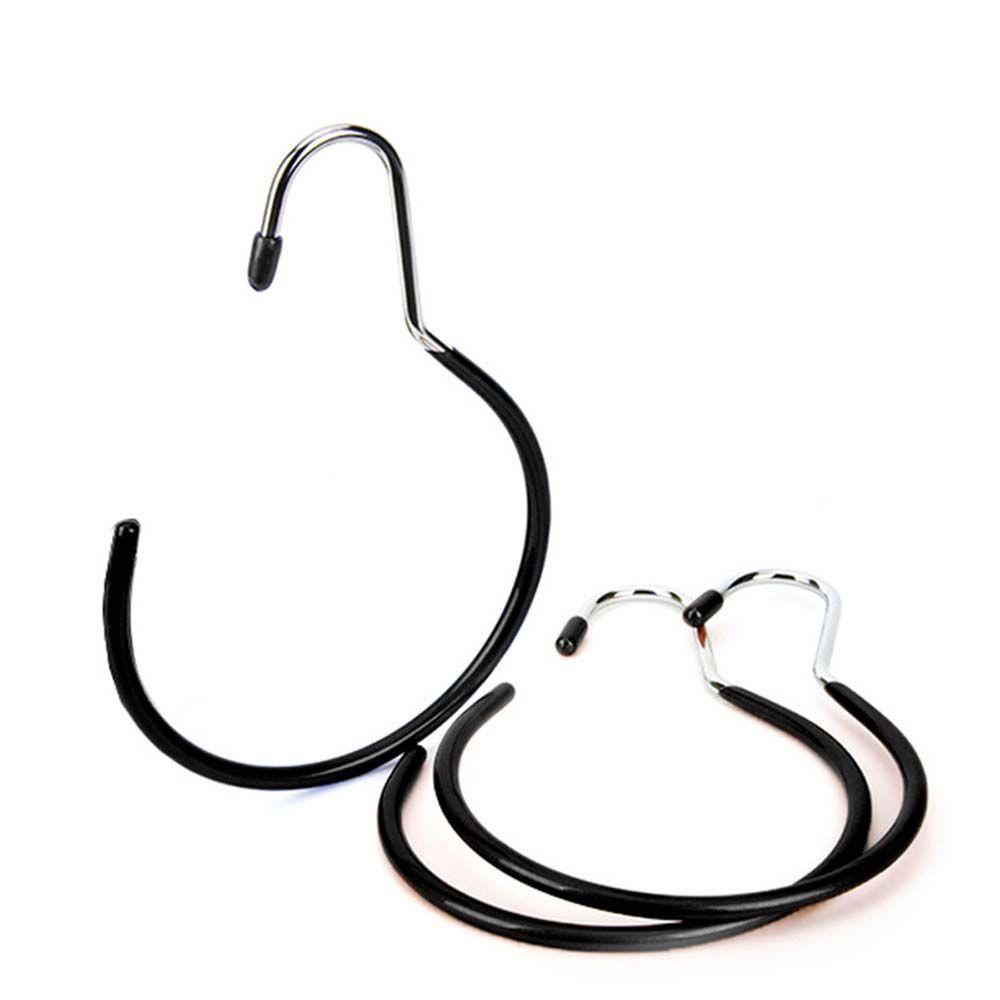 Set 5 Móc Treo Cà Vạt Khăn Choàng Màu Đen Tiết Kiệm Không Gian