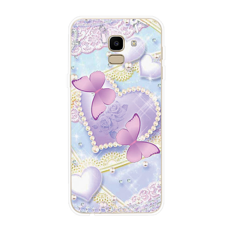 Ốp điện thoại bằng silicone TPU mềm hình bướm cho SAMSUNG GALAXY J2 PRO J4 + J6+ PLUS J8 2018