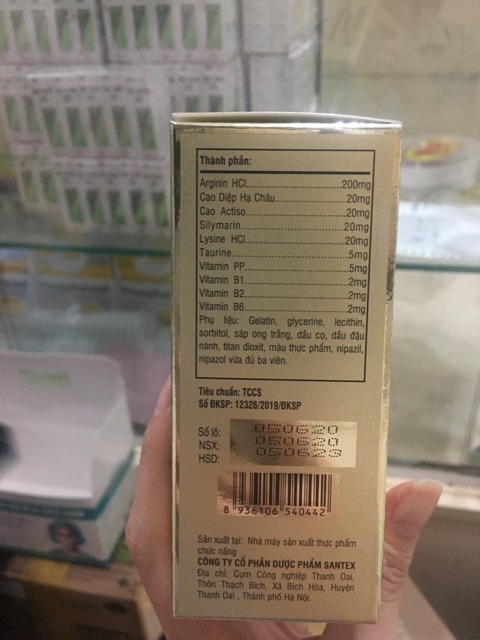 Viên uống Silymarin + Arginine hỗ trợ các bệnh về gan