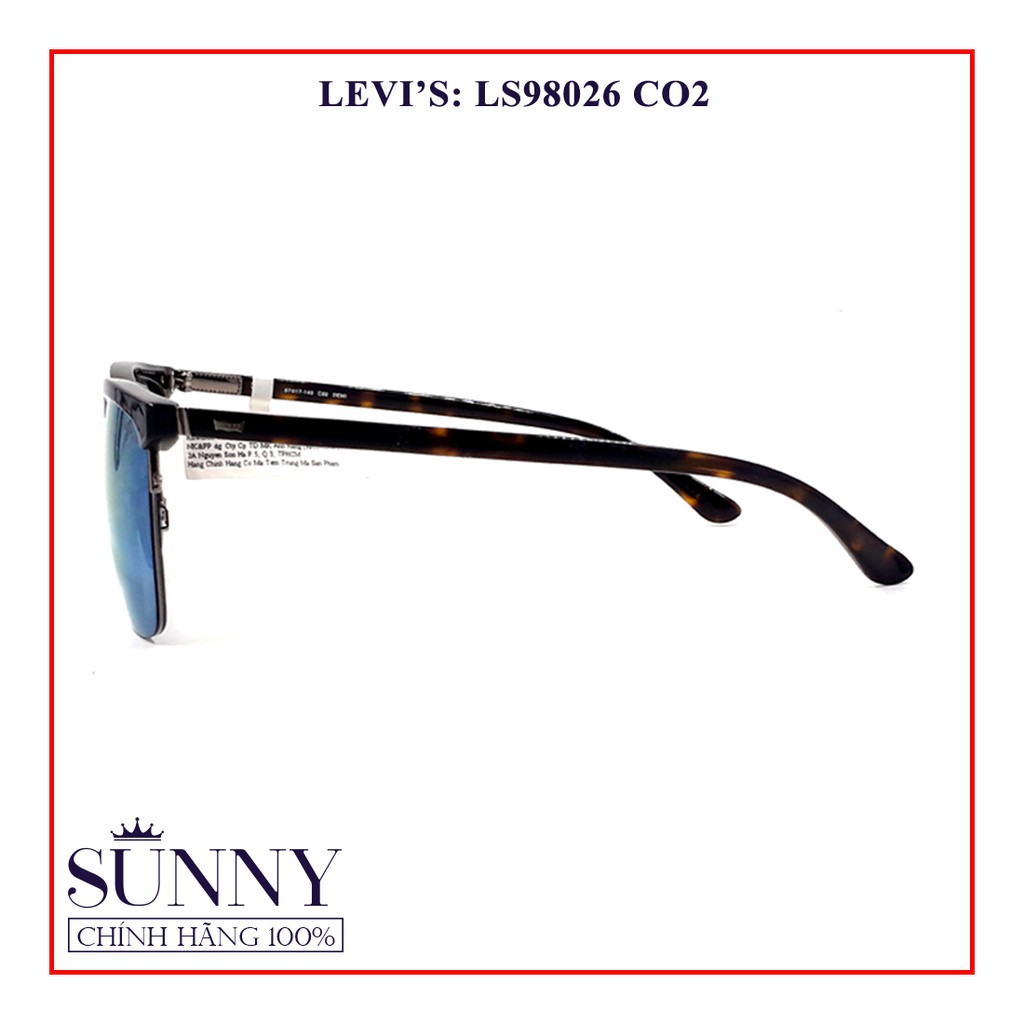 Kính mát thời trang Levis LS98026 C02 chính hãng, thiết kế dễ đeo bảo vệ mắt