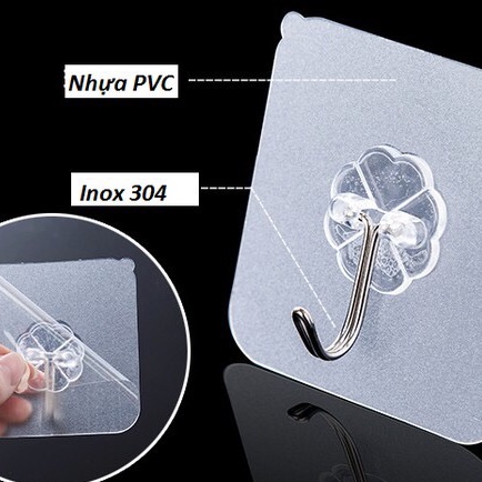 ❤️ Giá Sỉ ❤️ Móc dán tường trong suốt siêu dính, siêu chịu lực