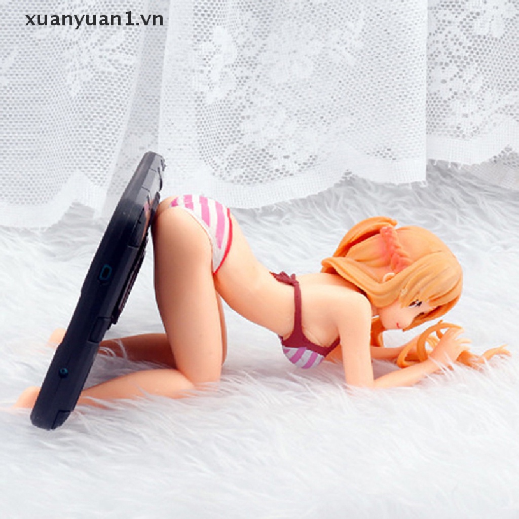 Xuan Giá Đỡ Điện Thoại Bằng PVC Hình Nhân Vật Anime Asuna Nằm Định Hình Trang Trí Điện Thoại Di Động