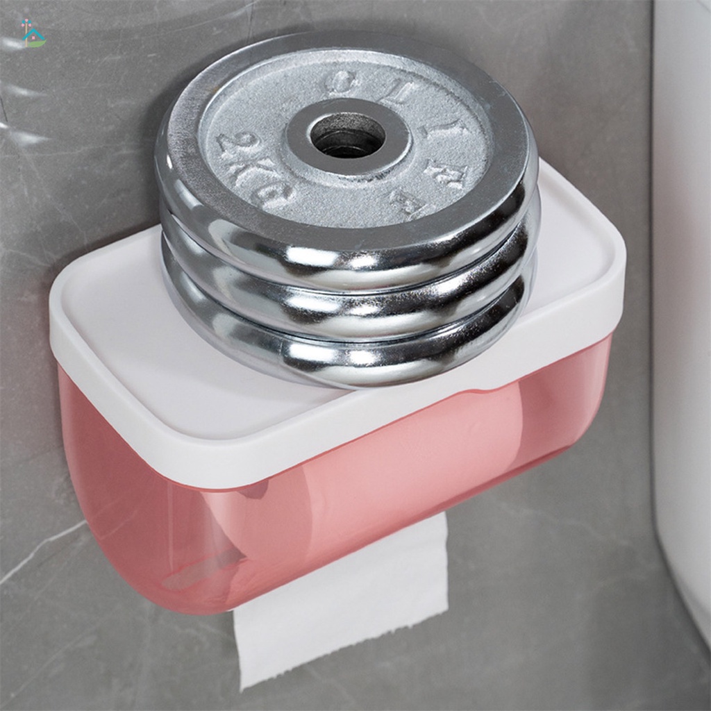 Hộp đựng khăn giấy vệ sinh không cần khoan lỗ chống nước tiện lợi cho nhà tắm/ toilet