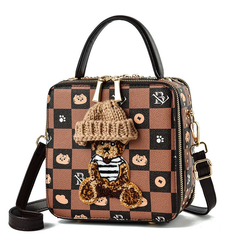 Túi Đeo Chéo Hình Vuông Cỡ Lớn Phong Cách Phương Tây Thời Trang Sang Trọng Chất Lượng Cao Cho Nữ