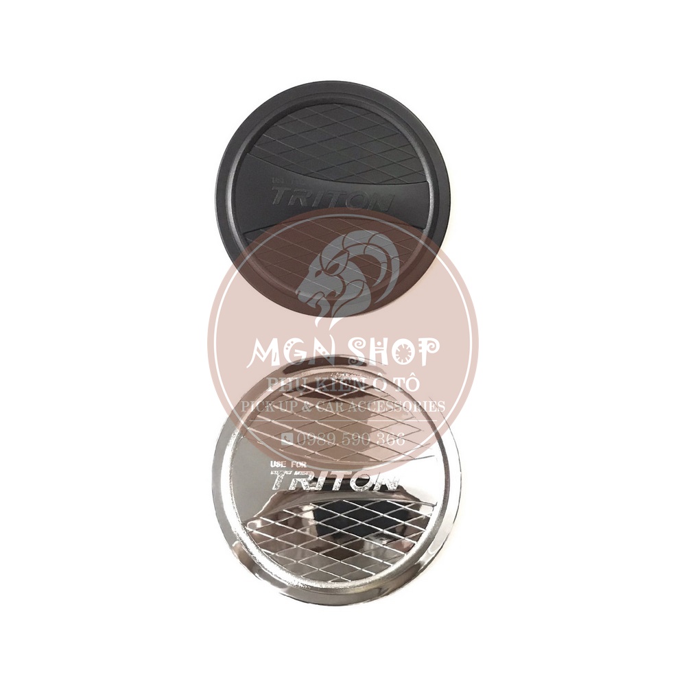 [Ốp nắp bình dầu] [Mitsubishi Triton 2015 - 2018] [màu đen / màu bạc]