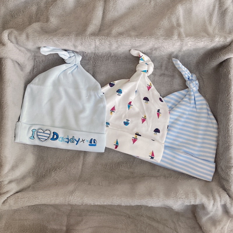 Sét 3 Mũ Momcare Đủ Màu Cho Bé Chất Liệu Cotton Co Giãn