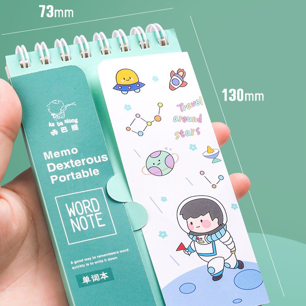 Set 4 sổ ghi chú họa tiết hoạt hình dễ thương sáng tạo tiện dụng cho học sinh