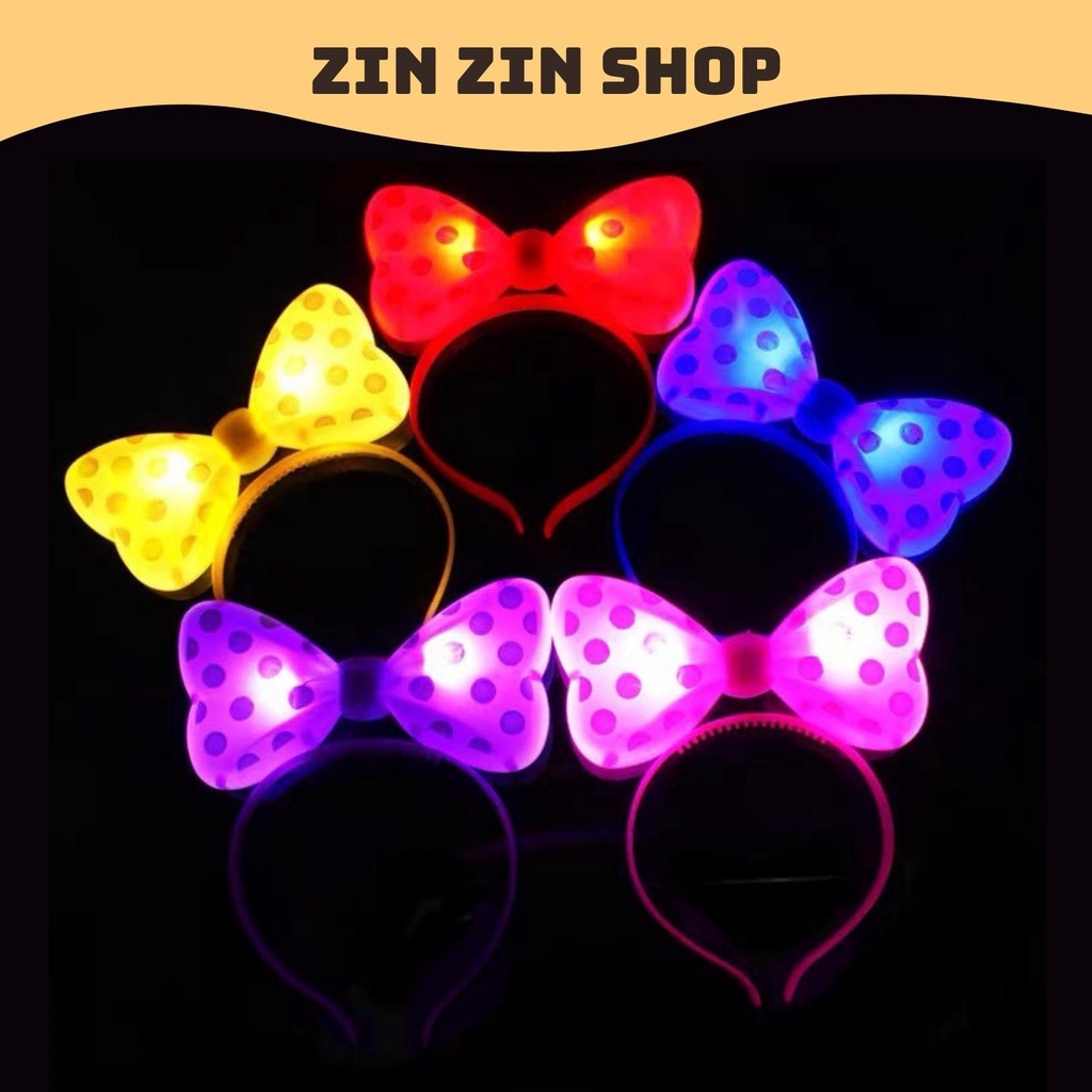 Nơ cài tóc phát sáng dễ thương cho bé