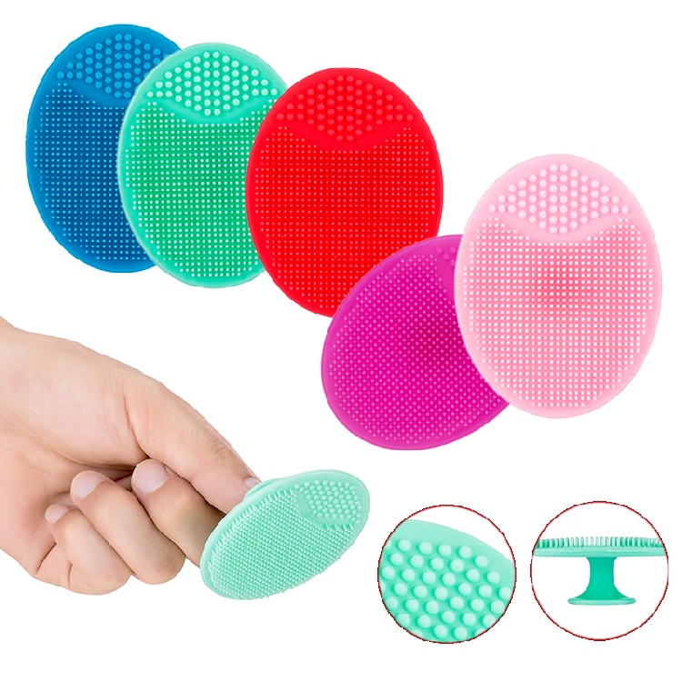 Cọ rửa mặt tẩy tế bào chết làm sạch mụn đầu đen bằng silicone
