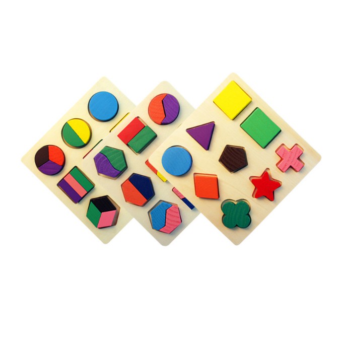 Combo Đồ chơi xếp khối montessori cho bé từ 1-3 tuổi Đồ chơi gỗ thông minh