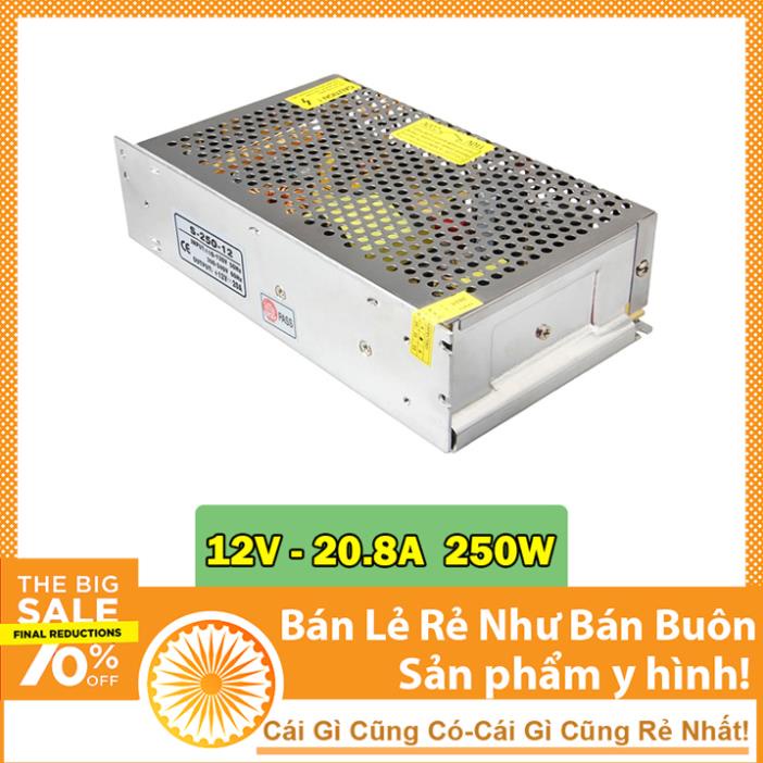 Nguồn Tổ Ong Trong Nhà 12V 20.8A 2 Tụ - Công Suất Thực 250W
