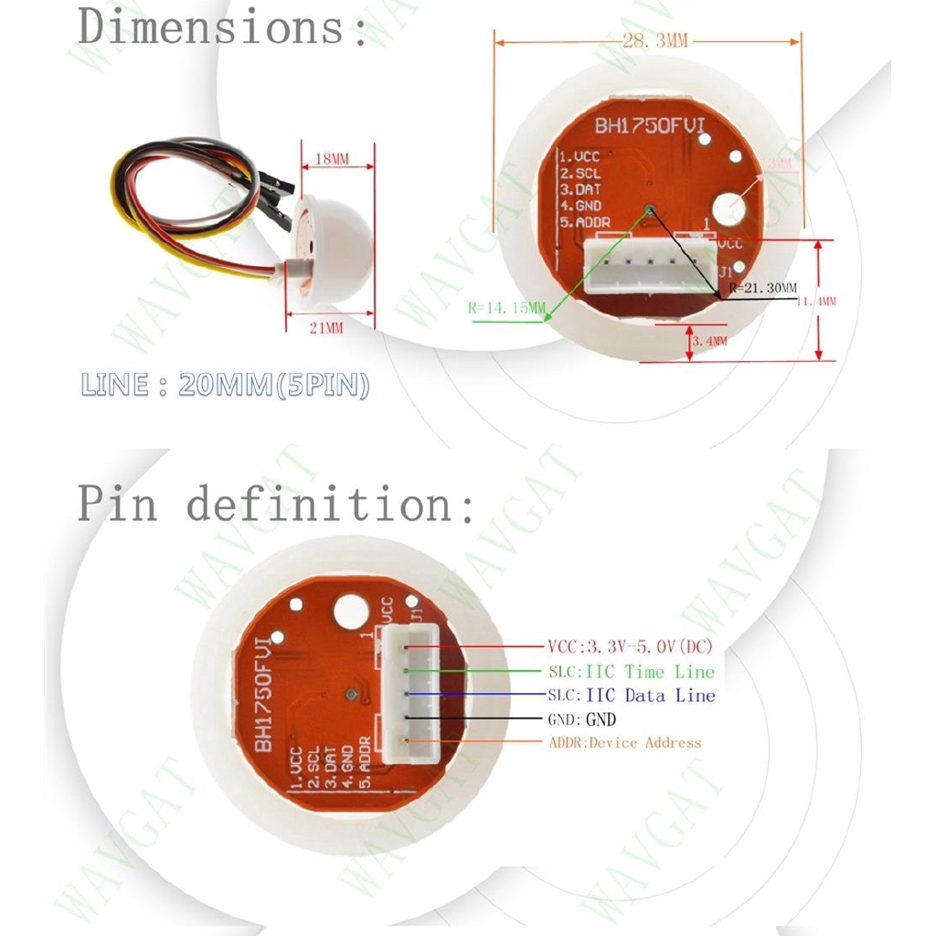 Mô đun Chip BH1750 BH1750FVI cho arduino