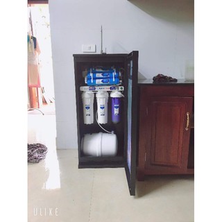 Máy lọc nước AQUALead có tủ đen tím