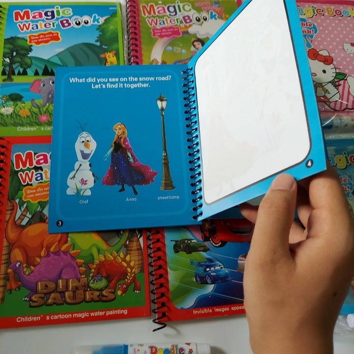 Tranh vẽ nước ma thuật nhiều màu sắc, đa dạng mẫu cho bé phát triển toàn diện