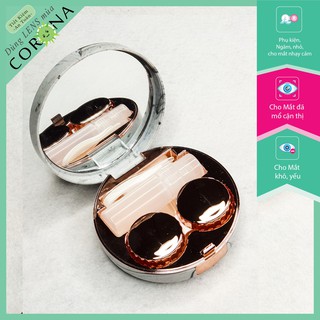 Khay gương đựng lens vân đá cao cấp