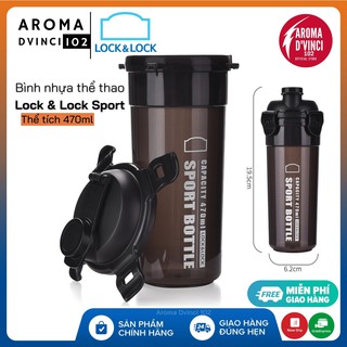 Bình đựng nước thể thao Lock & Lock 470ml (Có quai treo, phù hợp di chuyển và vận động)