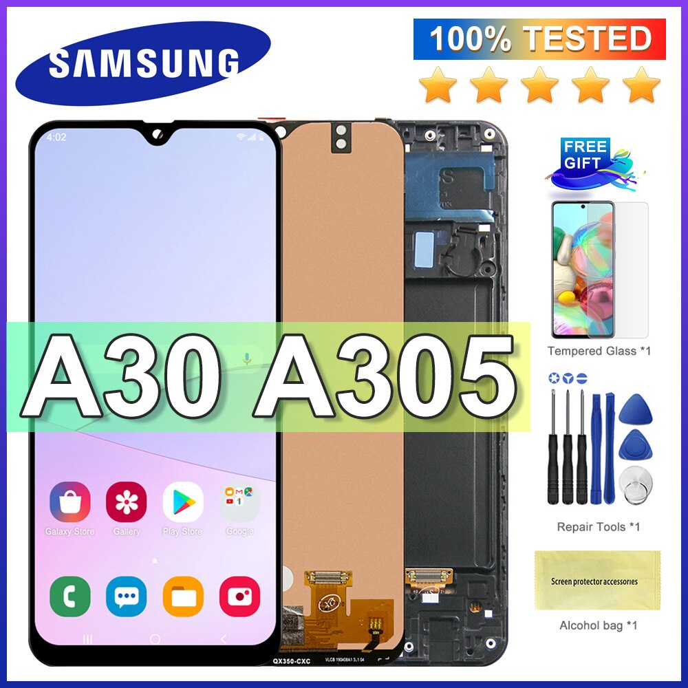 6,4 '&#Màn Hình Cảm Ứng lcd 39; Thay Thế Cho Samsung galaxy A30 A305 / DS A305F A305FD A305A Samsung A30 lcd