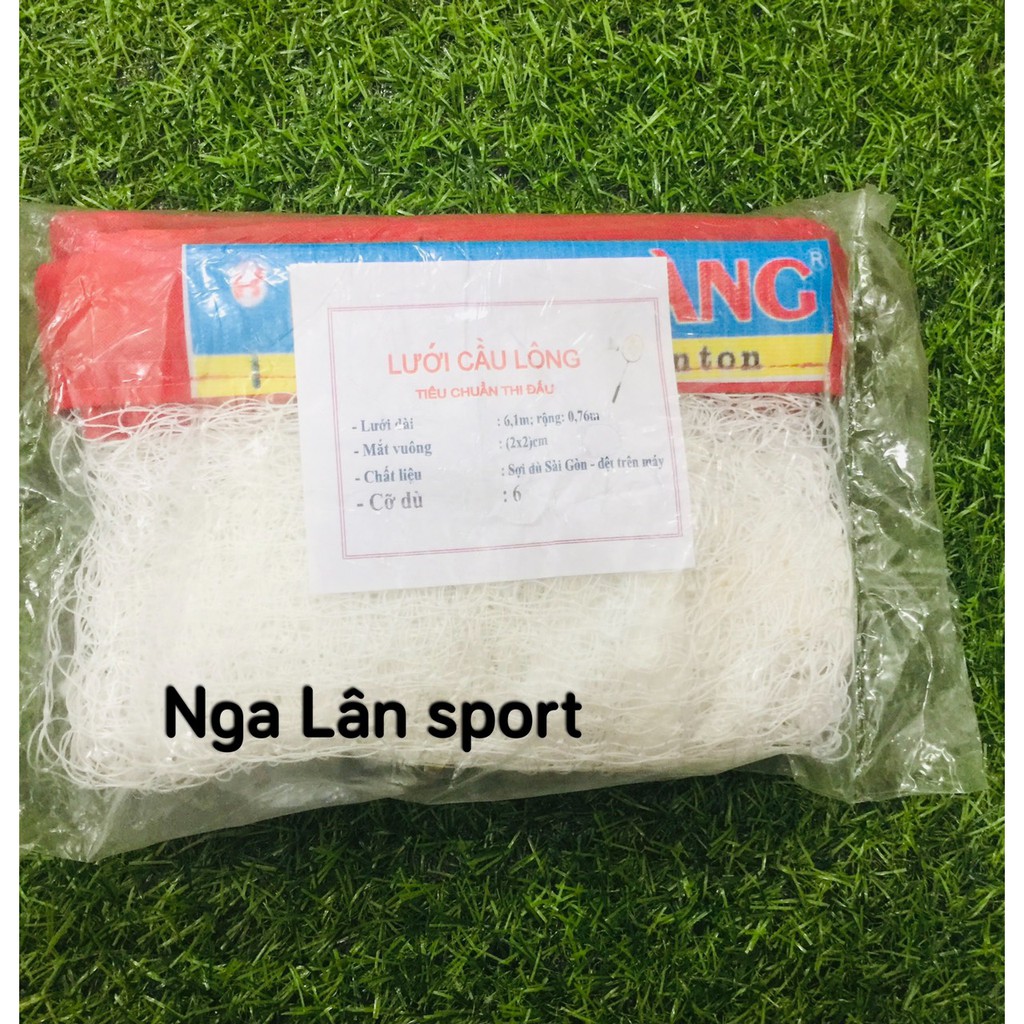 Lưới Cầu Lông giá rẻ 4 viền mỏng nhẹ tập luyện đánh cầu lông học sinh, trẻ em, đấu phong trào