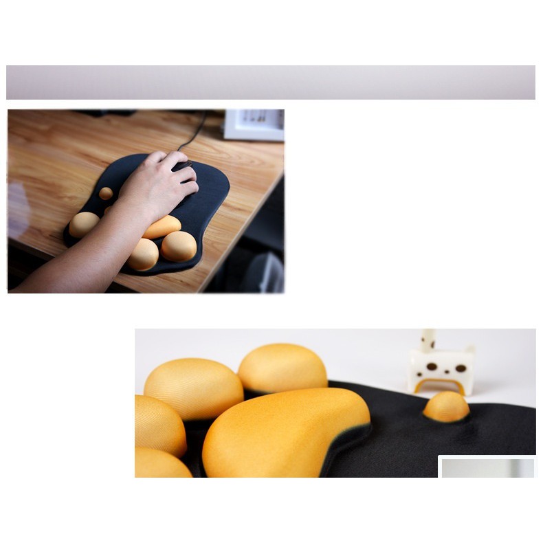 Miếng lót chuột hình dấu chân mèo dễ thương