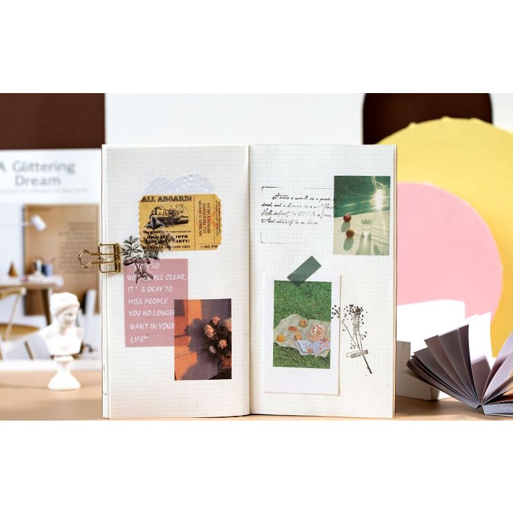 Sticker vintage dán sổ tay trang trí nhật ký điện thoại Nhật Bản dụng cụ làm bullet journal Timo ST66