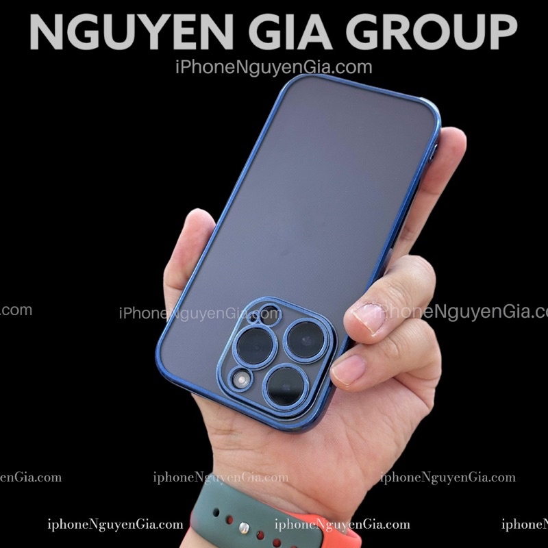 Ốp nhám xanh blue siu mỏng  chống bám dơ, chống vân tay chống ố cho iPhone 14 Pro max/ ip 13 pro max NGuyen Gia group: