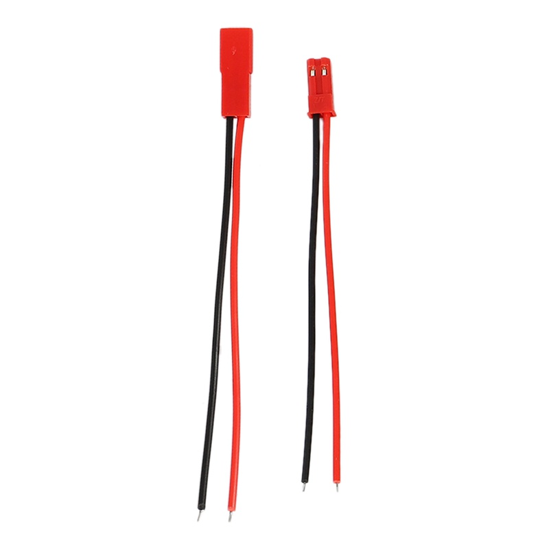 Set 10 Cặp Dây Cáp Nối 2 Chấu M Sang F 110mm Màu Đen Đỏ