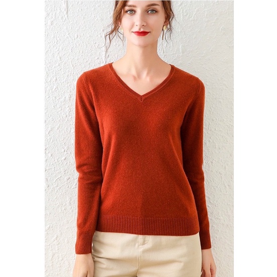 Áo len nữ FREDY cổ tim dài tay nữ, chất mềm mịn siêu ấm và giữ form  A97 | BigBuy360 - bigbuy360.vn