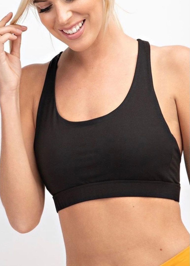 Sport bra trơn Rae M0de lưới lưng