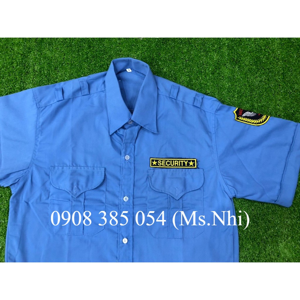 Áo bảo vệ ngắn tay kèm logo tay ngực