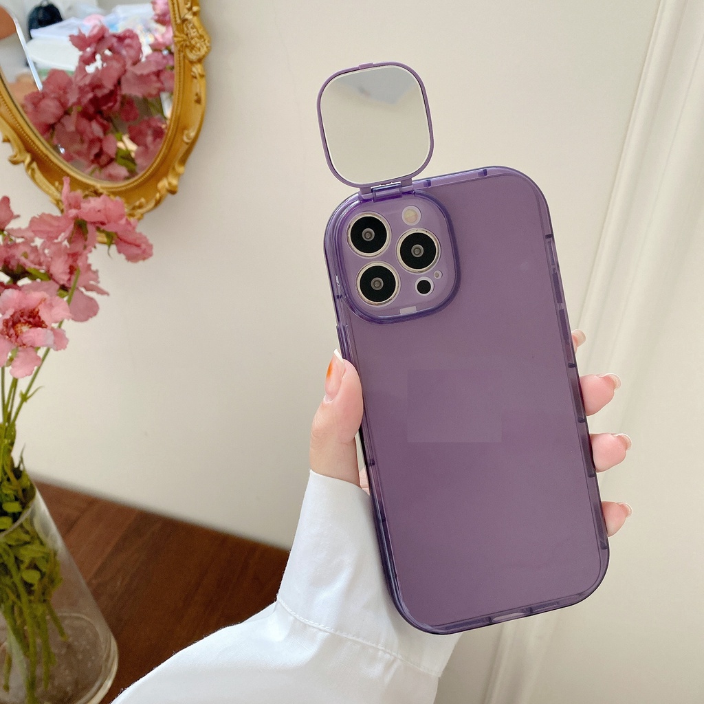 Ốp Điện Thoại Mềm Trong Suốt Tráng Gương Cho Iphone 12 pro max 11 pro max xs max xr x 13proamx plus 7p