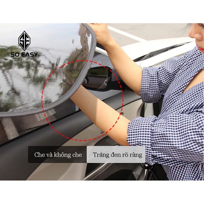 Bộ 02 tấm,miếng che nắng phim cách nhiệt dán trực tiếp kính bên,kính trước,kính lái dành cho xe hơi, xe ô tô, xe tải