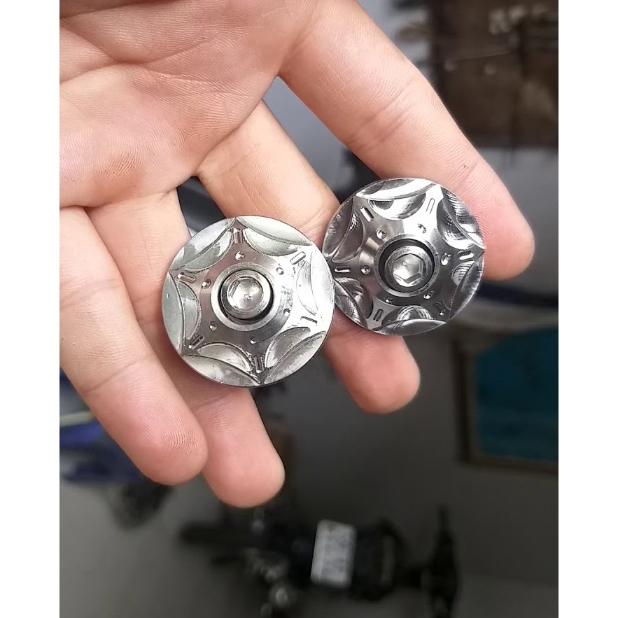 Gù tay lái inox 304 CNC gắn mọi loại xe (1 cặp)
