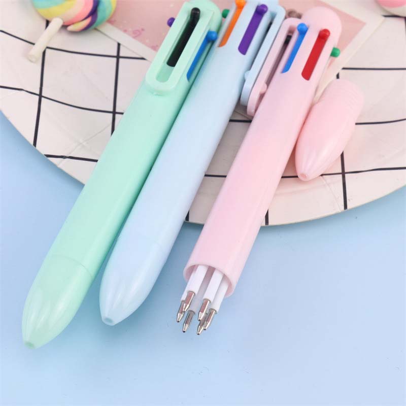 Bút Bi 6 Màu Hình Bánh Macaron Dễ Thương