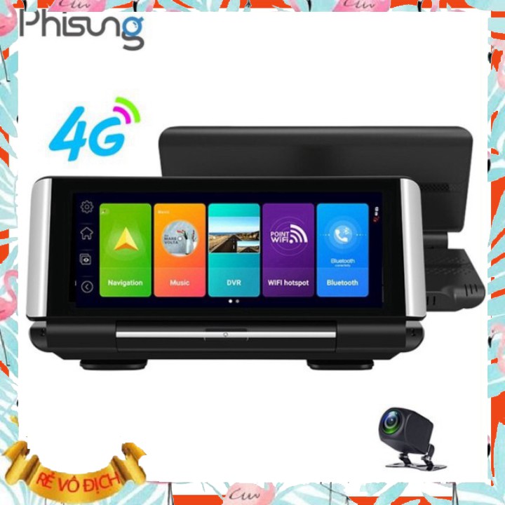 Camera hành trình đặt taplo ô tô 4G, wifi, 7 inch tích hợp cam lùi K7 - vo2_store | BigBuy360 - bigbuy360.vn