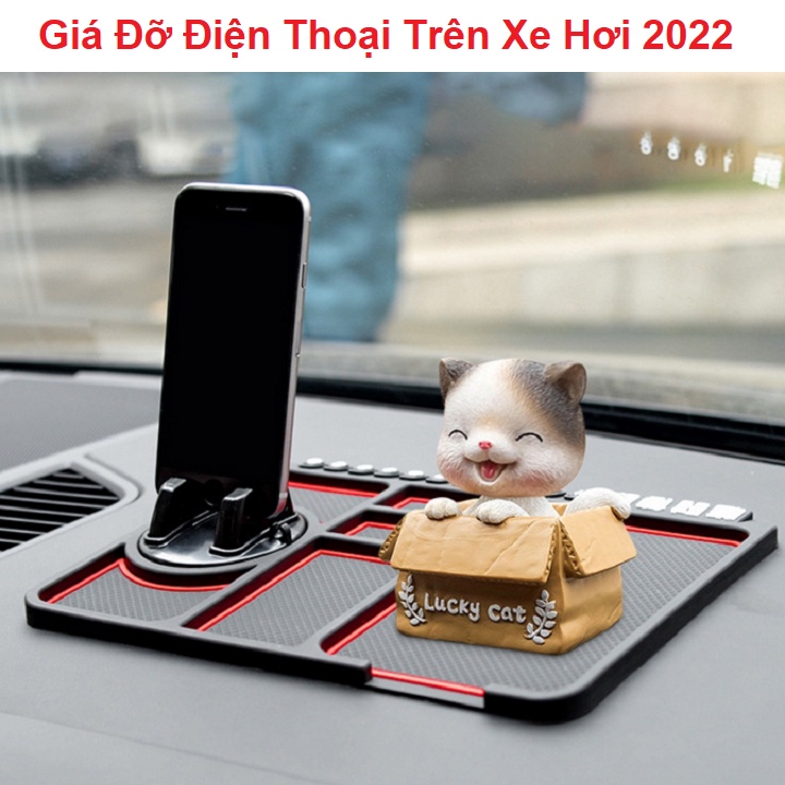 Giá Đỡ Điện Thoại Bằng Silicon, Chống Trượt Dùng Trên Xe ÔTô, Bộ Kẹp Điện Thoại Đa Năng Tiện Lợi - Dùng Trên Xe Hơi