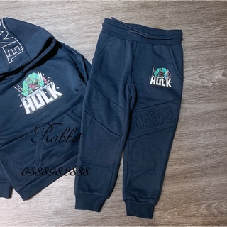 Bộ nỉ Hulk xanh