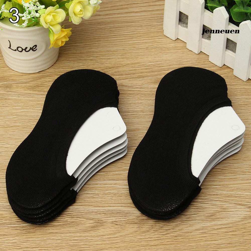 Set 10 đôi vớ cotton cổ thuyền chống trượt cho nam