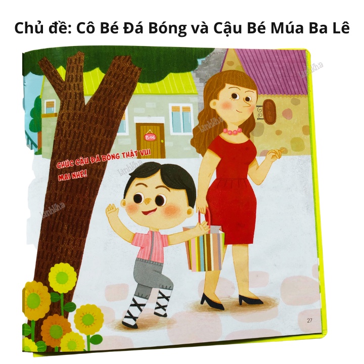 Sách Cô Bé Đá Bóng Và Cậu Bé Múa Ba Lê - Dạy Trẻ Phát Triển Bản Thân Không Phân Biệt Giới Tính - Tân Việt