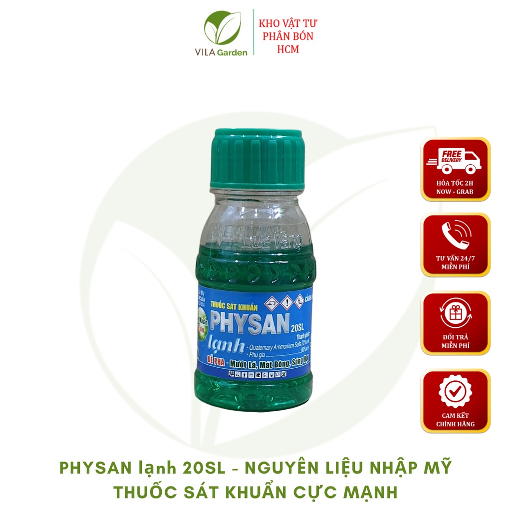 Thuốc Sát Khuẩn Trừ Nấm Bệnh PHYSAN 20SL (100ml), Physan lạnh