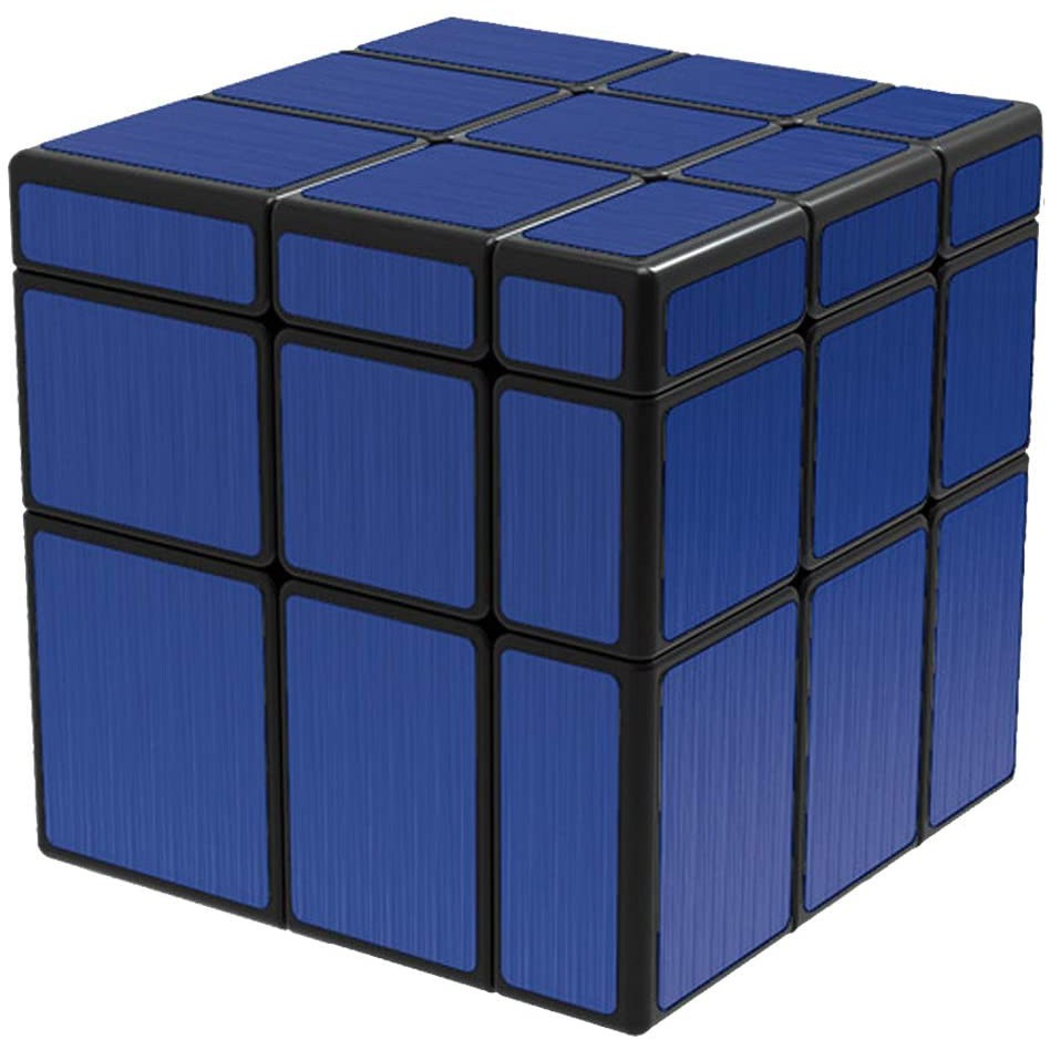 Khối Rubik kỳ lạ 3x3 Chất lượng tốt Rubik 3x3 Gương Qiyi 3x3 Xanh 3x3x3 Magic rubix SharkRubik