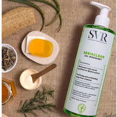 Gel rửa mặt SVR SEBIACLEAR Gel Moussant - Sữa rửa mặt SVR Sabiaclear loại bỏ tế bào chết 400ml