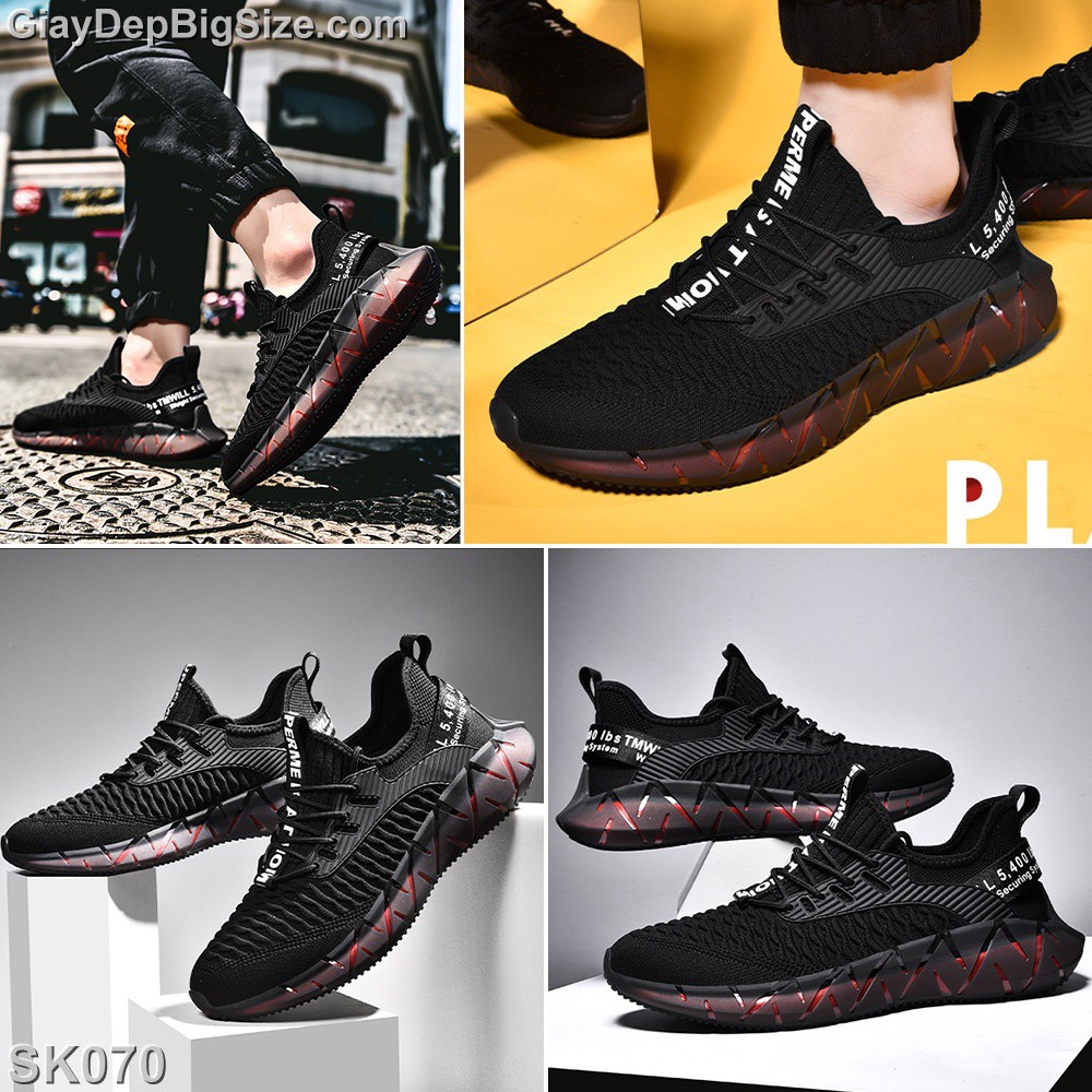 Giày Sneaker, giày thể thao big size cỡ lớn (EU:45-46) cho nam chân to