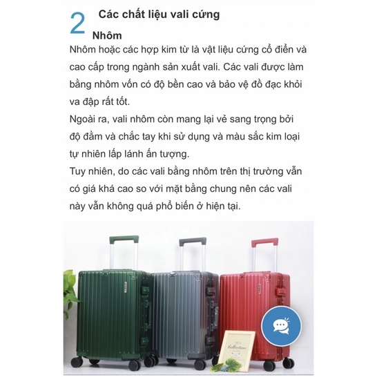 VALI NHÔM NGUYÊN KHỐI CHỊU LỰC, SIÊU BỀN